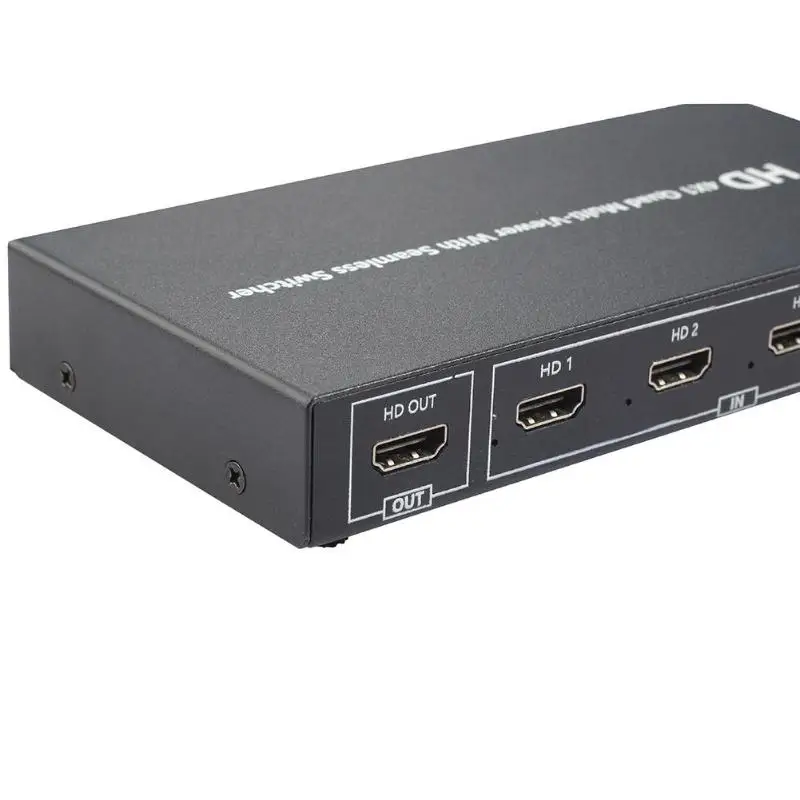 1080P HDMI Сплиттер 4x1 Quad мульти видео переключатель для многопользовательской встречи Поддержка Инфракрасный пульт дистанционного управления коммутация