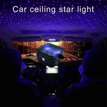 

Upgraded Starry Sky Car Ambient Light USB RGB Remote/sound Control Red Blue DJ Disco Home Party Atmosphere Car Interior Lights