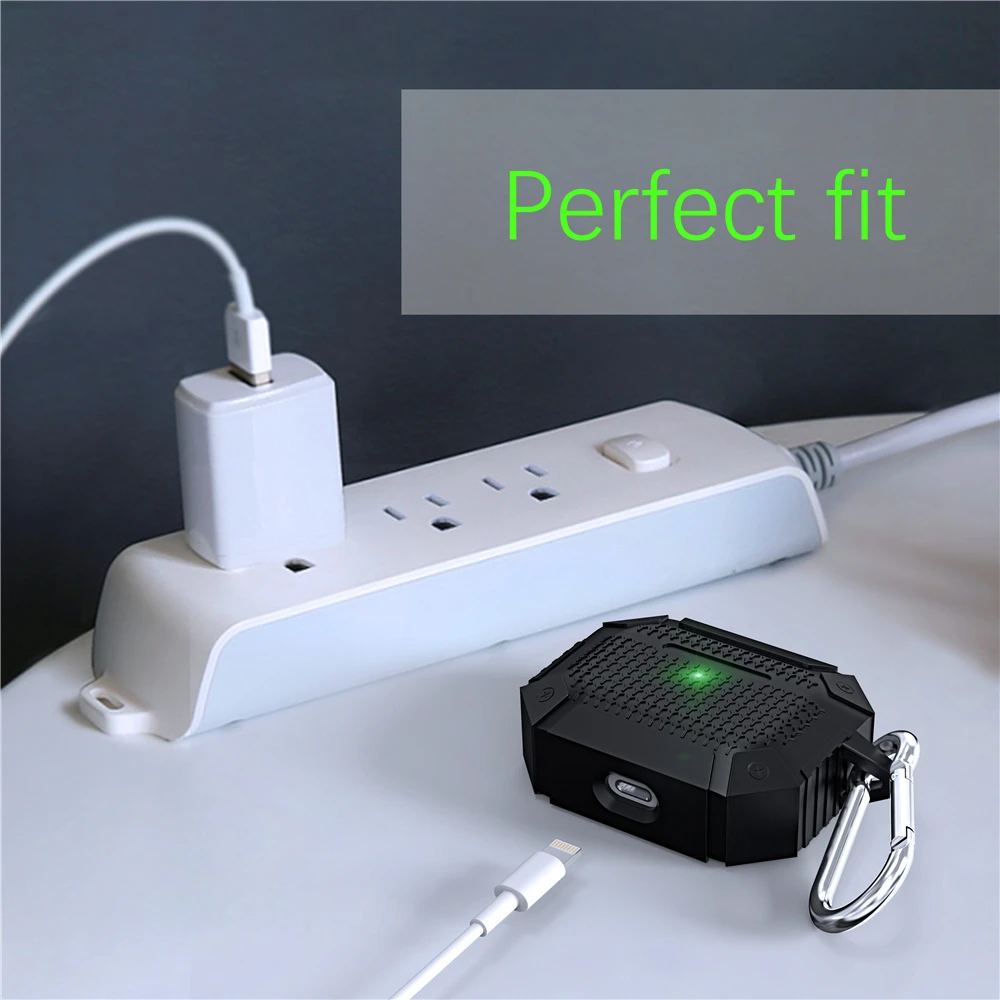 Для AirPods Pro чехол Гибридный армированный Мягкий ТПУ чехол для наушников противоударный защитный чехол для Apple Airpods Pro чехол с крючком
