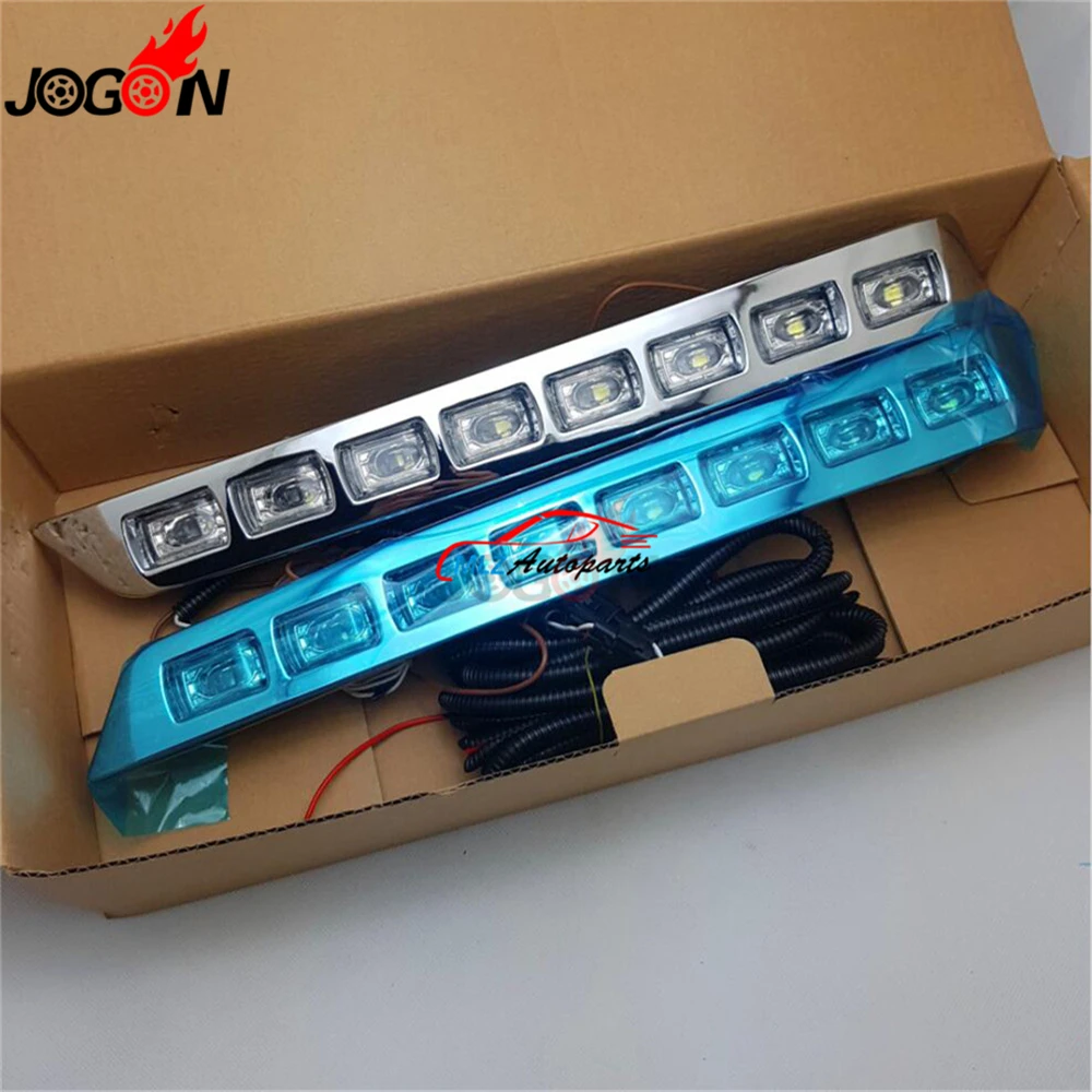 Для Toyota Land Cruiser LC200 2012 2013 2014 2015 2 шт. передний бампер светодиодный светильник для