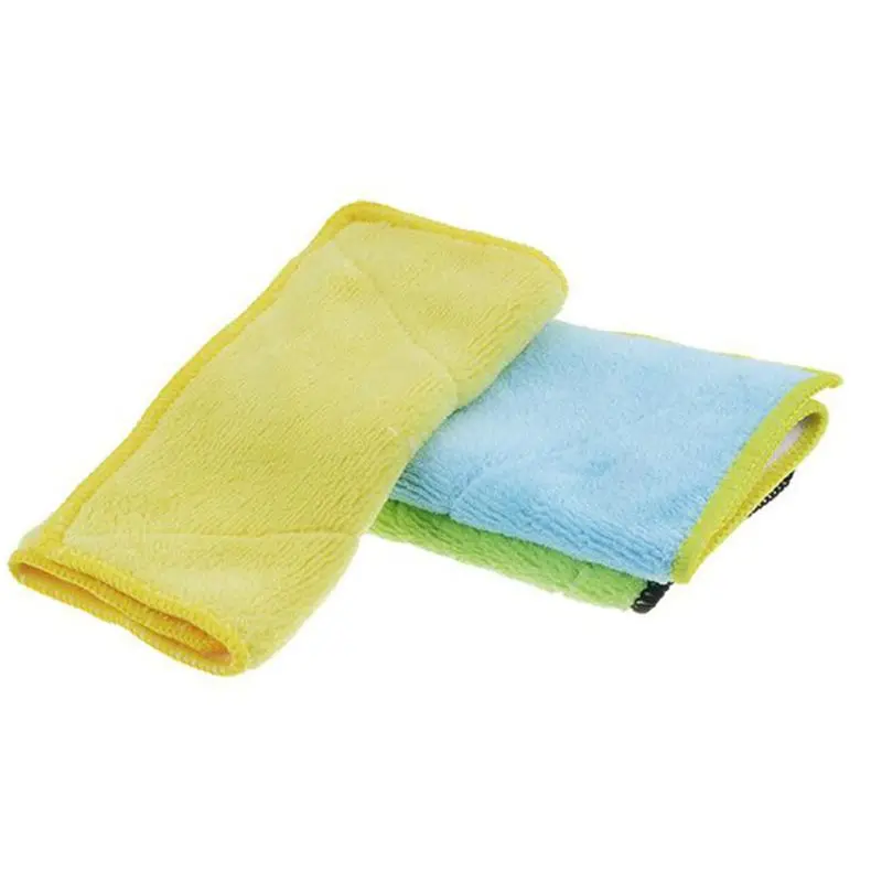 5 Pcs/Bag Microfiber Doublesided Water Absorption No-lint Washcloth Dish Cloth Household Soft Easy Cleaning Handy Cleaning Tools