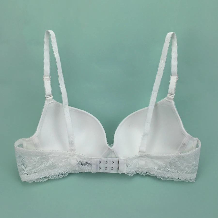Women's Sexy Lace 3/4 Cup Push up Everyday Bra Comfortable Underwear Weiyesi Solid color Lingerie