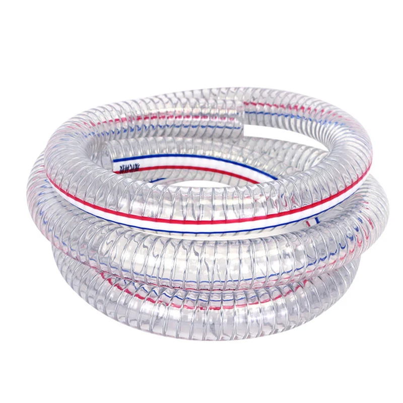 1m Pvc Steel Wire Transparent Tube Industrial High Temperature Oil  Resistant Hose Antifreeze Plastic Water Pipe Pumping Fittings - Plumbing  Hoses - AliExpress