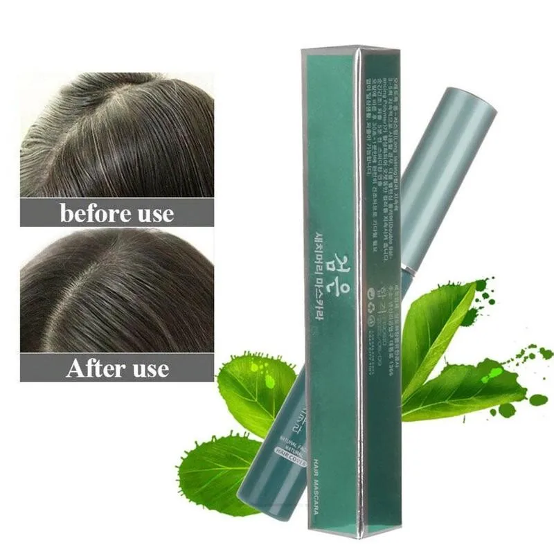Hair Color Dye Temporary Hair Color Brush DIY Hair Color Wax Mascara Dye Cream One-time White Grey Cover Up