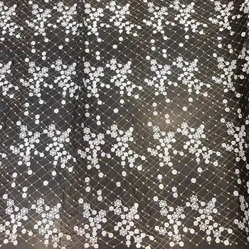 

High quality African net lace fabric New coming French lace fabric for fashion dress mv532