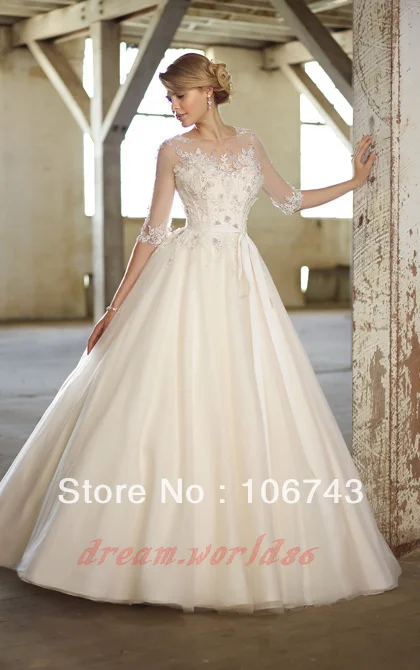 

vestido de noiva 2018 new design hot sale Long cap Sleeves Organza A-line Party fashion Bridal Gown mother of the bride dresses