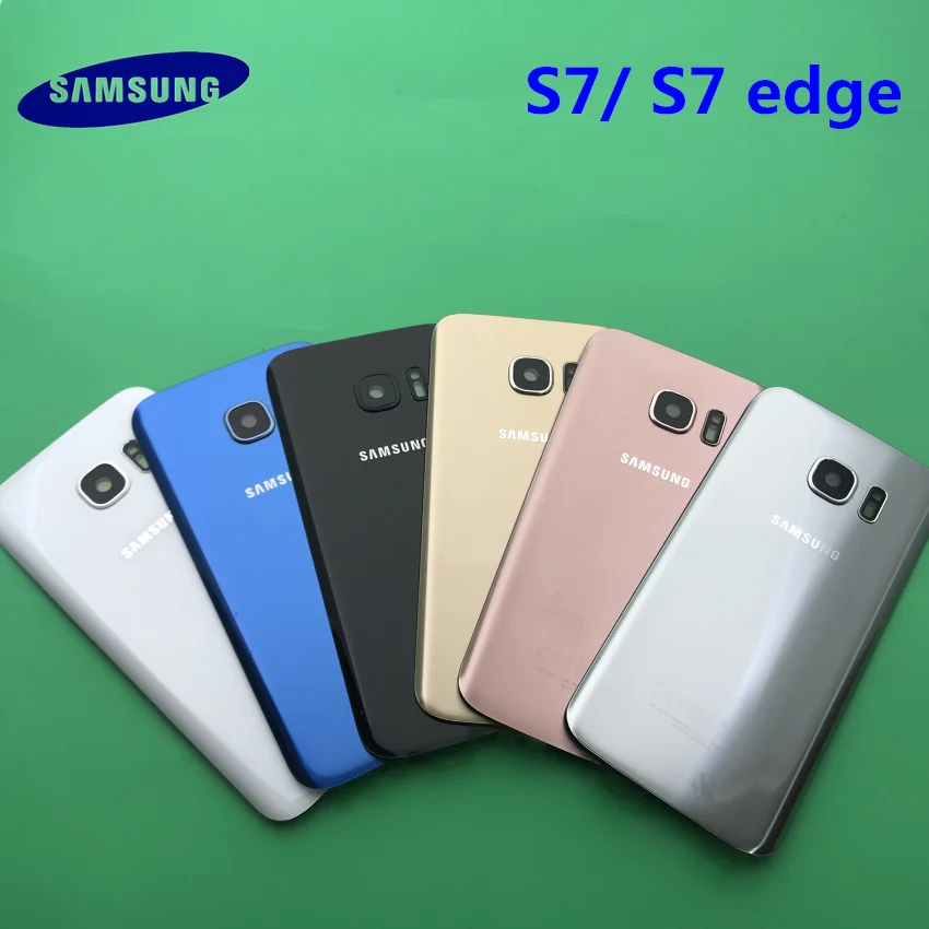Задняя крышка аккумуляторного отсека чехол для Samsung Galaxy S7 G930 G930F edge G935 G935F Корпус