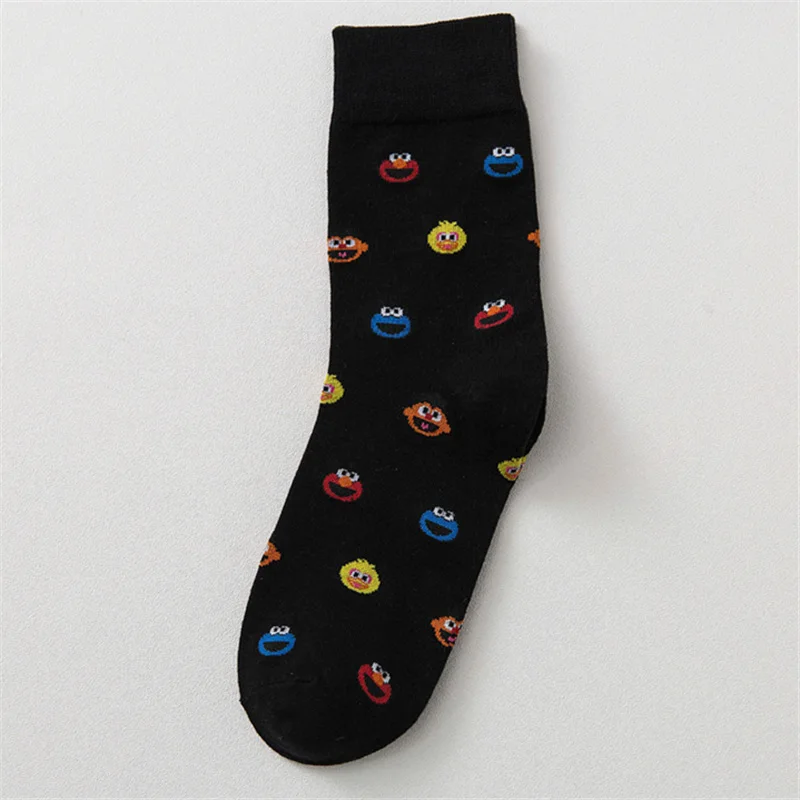 Women's Funny Cartoon Crew Harajuku Hip Hop Street Art Cotton Tube socks Lover's Gift Socks For Summer Autumn - Цвет: 11