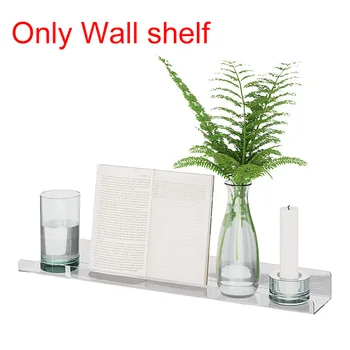 

Spice Rack Bookcase Space Saving Clear Acrylic Bedroom Kids Room Storage Organizer Thick Home Office Floating Display Wall Shelf