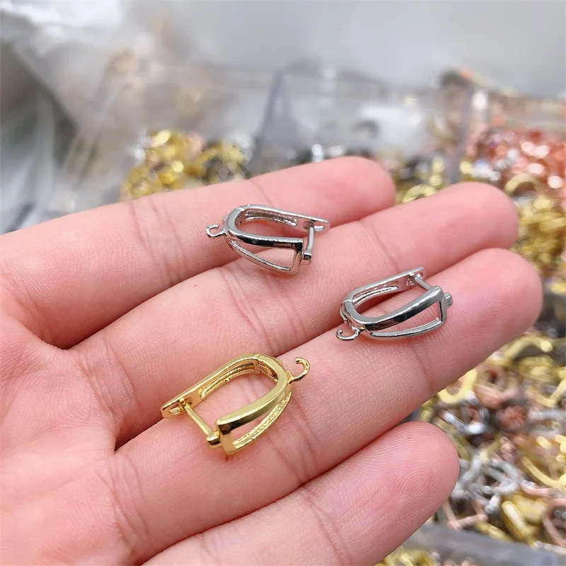 2022 Trend New Women's Earrings Handmade Jewelry Making Supplies DIY  Earrings Hook Accessories Silver Color Earring Findings