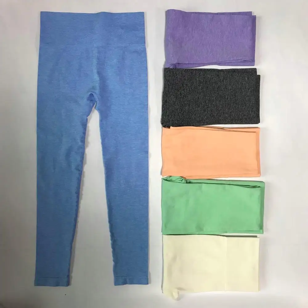 

2020 Solid Color Seamless Leggings for Women Gym Leggings Stretch Workout Yoga Clothes Belly Control Yoga Pants Fitness Pants