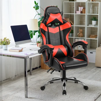 

Nidouillet Gaming Chair Office Computer Game Chair Ergonomic Backrest Seat Durable Office Chair Height Adjustment Chairs AB175