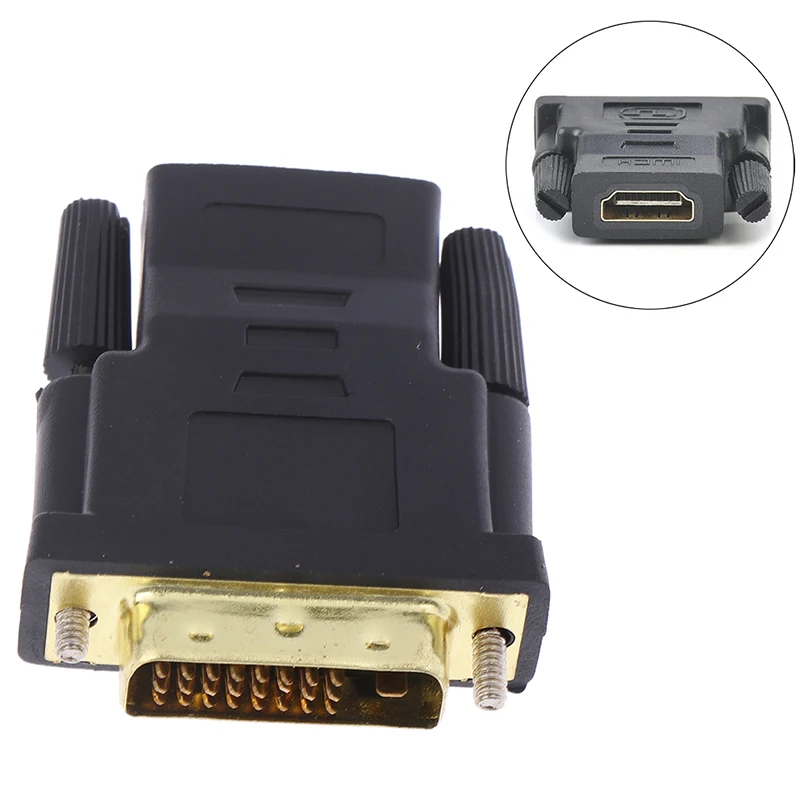 Горячая Распродажа 1 шт. DVI D 24 + штырьковый переходник Папа HDMI HDTV кабельный