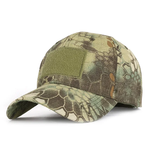 17 Colors Camo Men's gorras Baseball Cap Male Bone Masculino Dad Hat Trucker New Tactical Men's Cap Camouflage Snapback Hat 2022 Python green