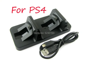 

Dual USB Charging Dock Station Stand for PS4 PlayStation 4 Game Controller Handle Charger Cradle Bracket for PS 4 High Quality