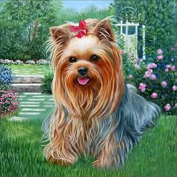 

Retail 5d diy diamond painting cross stitch Diamond embroidery dog animal cartoon kids gift home decroation 30*30cm