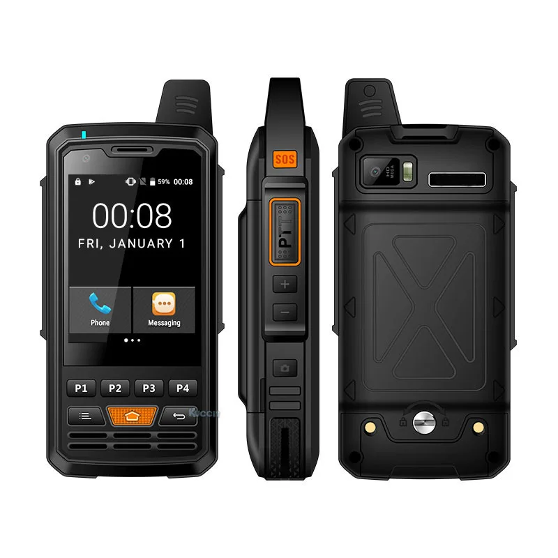 

original P50 Zello phone 4G LTE Android Walkie Talkie Network intercom Rugged Smartphone PTT Radio Enhanced Antenna F22 F25