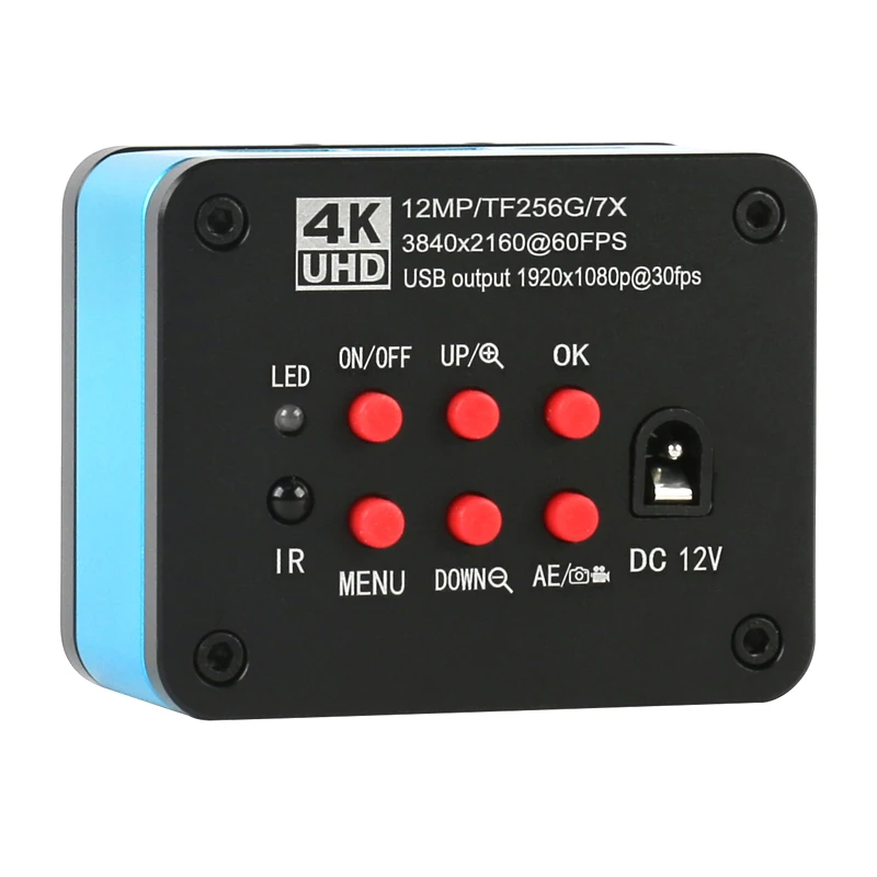 SONY IMX117 UHD 4K 2K 12MP Industrial Video USB HDMI Microscope Camera For Education Laboratory Scientific Research Inspection |