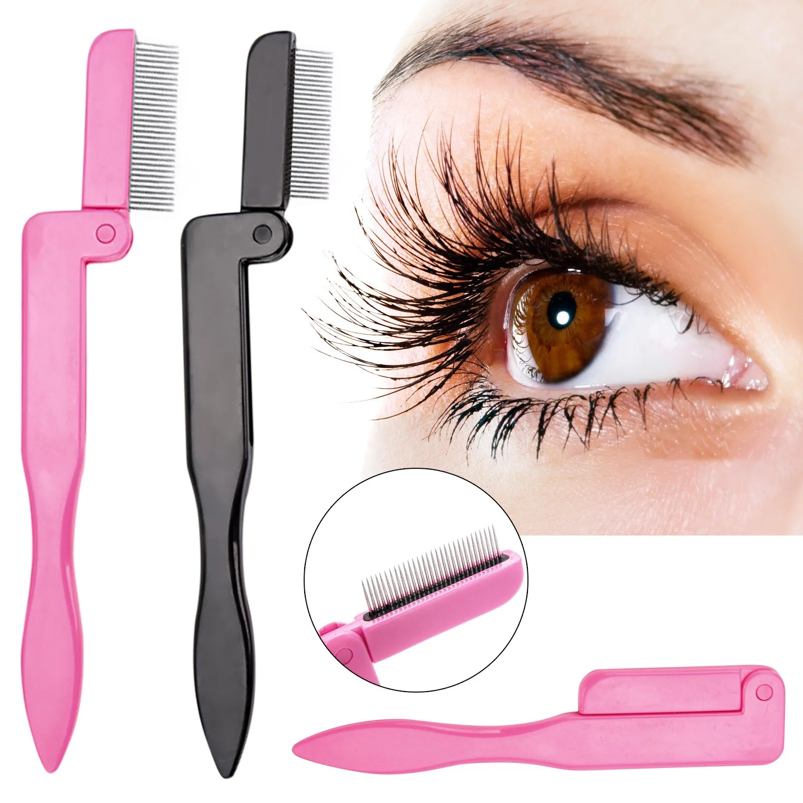 Eyelash Curler Beauty Makeup Lash Separator Foldable Metal Eyelash