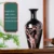 Jingdezhen Sharply Glaze Black Ceramic Vase Lotus Pattern For Modern Home Sitting Room Adornment 16