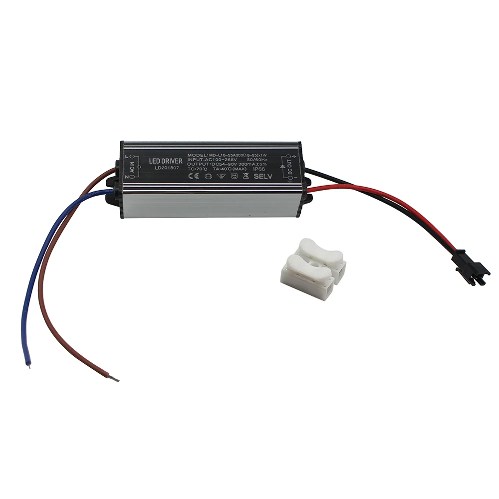 Aluminium Ip66 1825w Led Driver 300ma Ac 100265v To Dc 54 90v Waterproof Power Supply