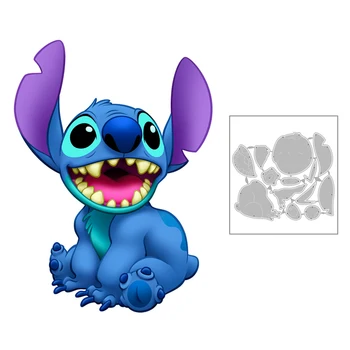 

2020 New Lilo and Stitch Cartoon Character Lovely Animal Koala Sitting Metal Cutting Dies For Scrapbooking Card Making no stamps