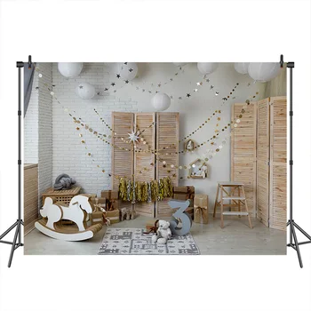 

Neoback Indoor Photograpy Background Cabinet Trojan Balloon Backdrop Party Newborn Photo Booth Backgrounds for Photocall Studio