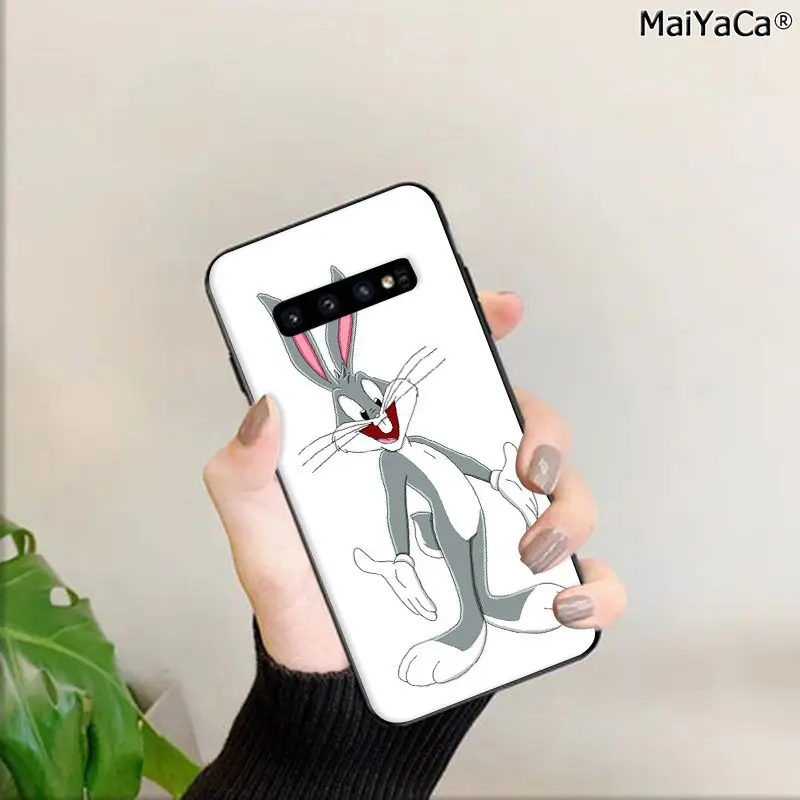 A12 MaiYaCa Looney tung TPU черный чехол для телефона чехол для samsung S9 S9 plus S6 edge plus S7 S7edge S8 S8plus S10 S10 plus - Цвет: A12