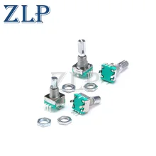 

5PCS/LOT 20 Position 360 Degree Rotary Encoder EC11 w Push Button 5Pin Handle Long 15/20MM With A Built In Push Button Switch