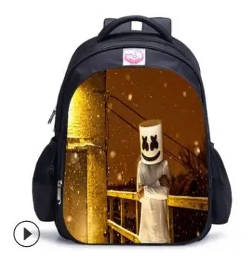 DJ Marshmello рюкзаки для детей рюкзаки для рюкзак для начальной школы для младших школьников рюкзаки для девочек мальчиков - Цвет: picture color