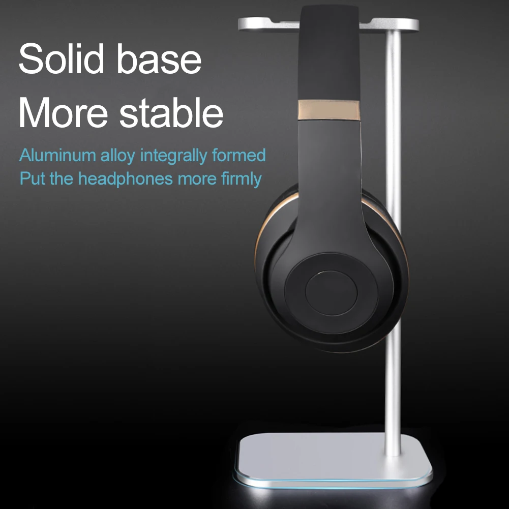 Headphone Stand Holder Stable Internet Cafe Detachable Universal Dormitory Orgnizer Gaming Headset Aluminum Alloy For All Sizes
