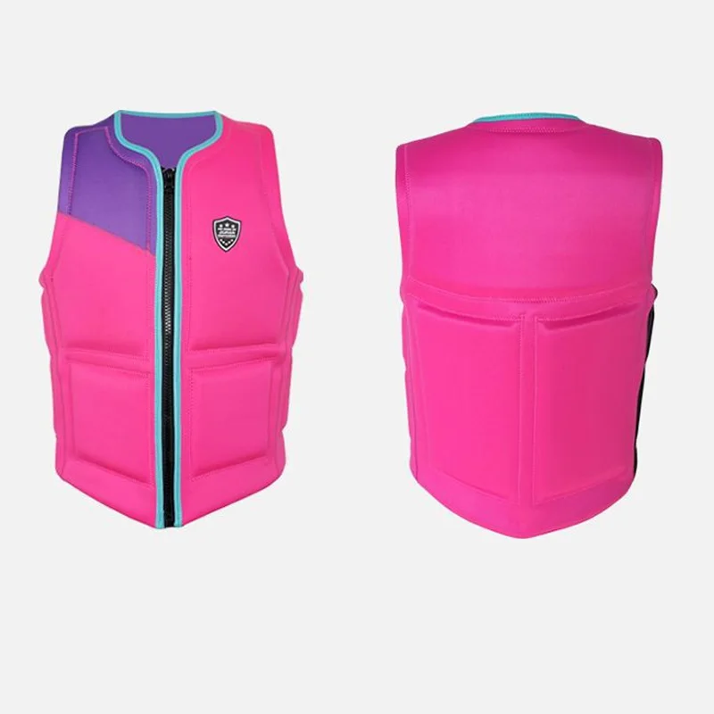 Universal Kids Adult Outdoor Neoprene Life Jacket Water Sports Buoyancy Vest Kayaking Boating Swimming Drifting Safety Swimsuit