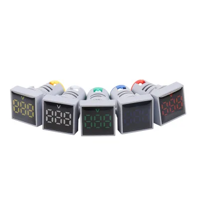 

Mini Digital Square voltmeter indicator ad112-22fcv power signal