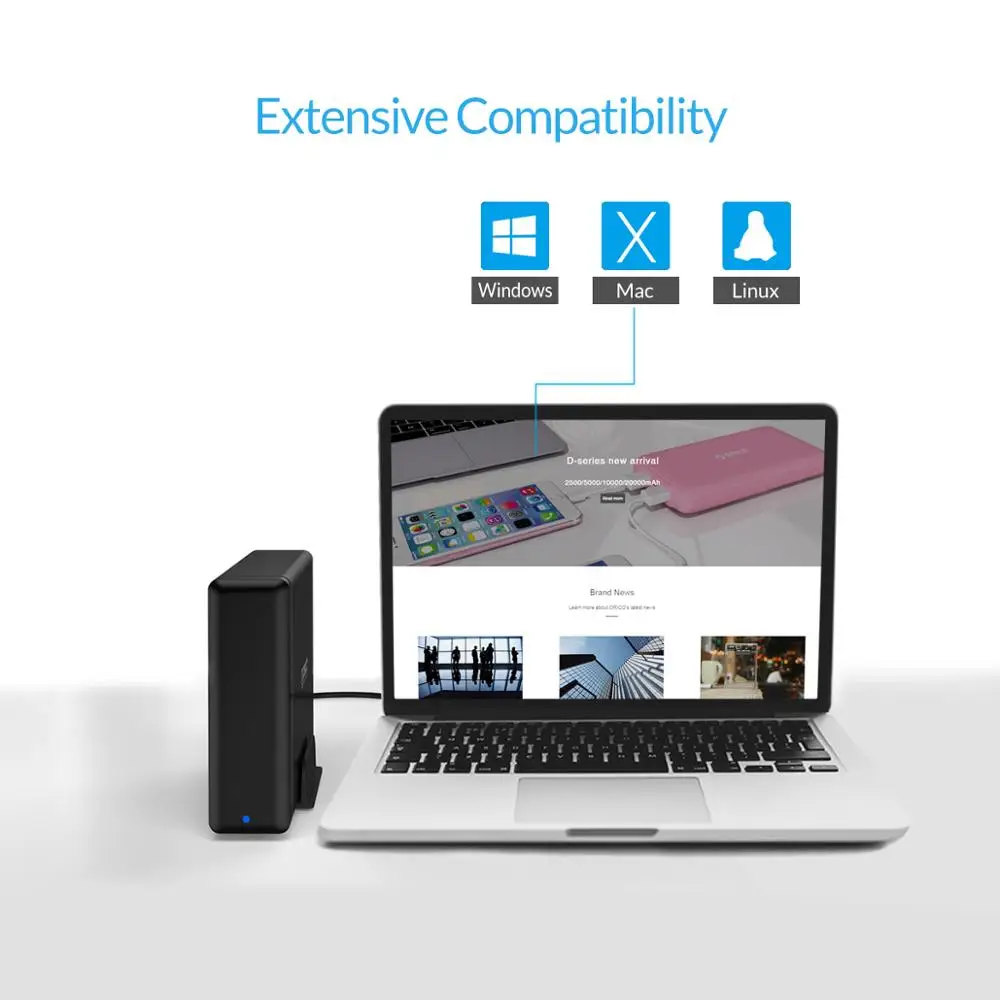 ORICO 3 5 ''USB3.0 USB C док станция для хранения HDD алюминиевый корпус жесткого диска