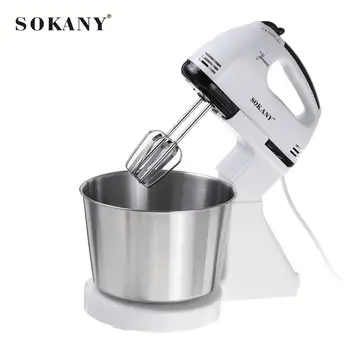 

SOKANY 7 Speed 2L Electric Food Mixer Table Stand Cake Dough Mixer Handheld Egg Blender Kitchen Baking Whipping Cream Machine
