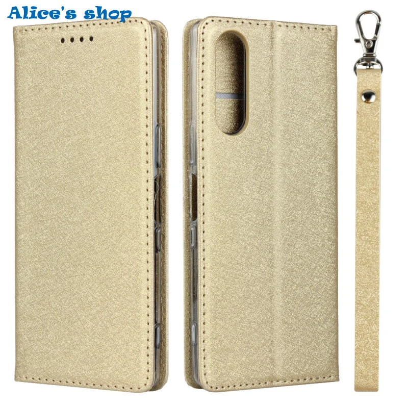 Silk Leather Wallet Case For Sony Xperia 5 1 XZ4 X XZ1 Compact XZ3 XZ2 XZS XZ Premium Performance Magnetic Flip Cover Coque | Мобильные