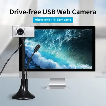 

USB Webcam HD Web Camera Microphone PC Camera USB Computer Camera For PC Desktop Computer Laptop Drive-Free