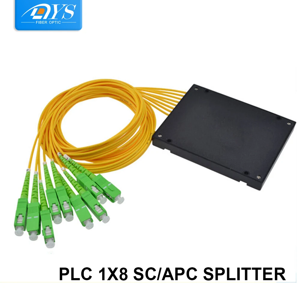 

5PCS 1x8 SC APC SC UPC Type PLC Splitter box PLC ABS Fiber Optical Telecom Splitter Connector box 2.0mm Fiber