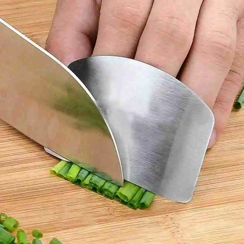 Finger Protector Finger Guard 1pc Steel Finger Guard Vegetable Cutting Hand Guard Finger Protector Kitchen Tools
