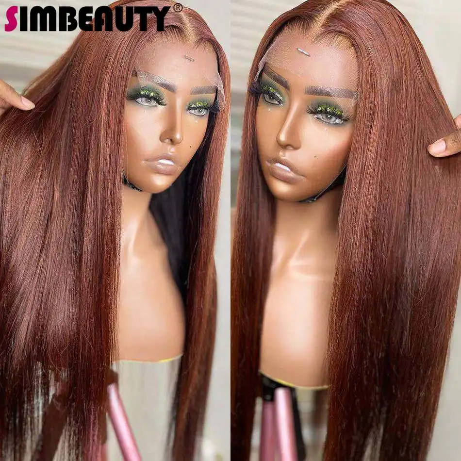Гладкие прямые индийские человеческие волосы Remy 360 кружевной передний парик с