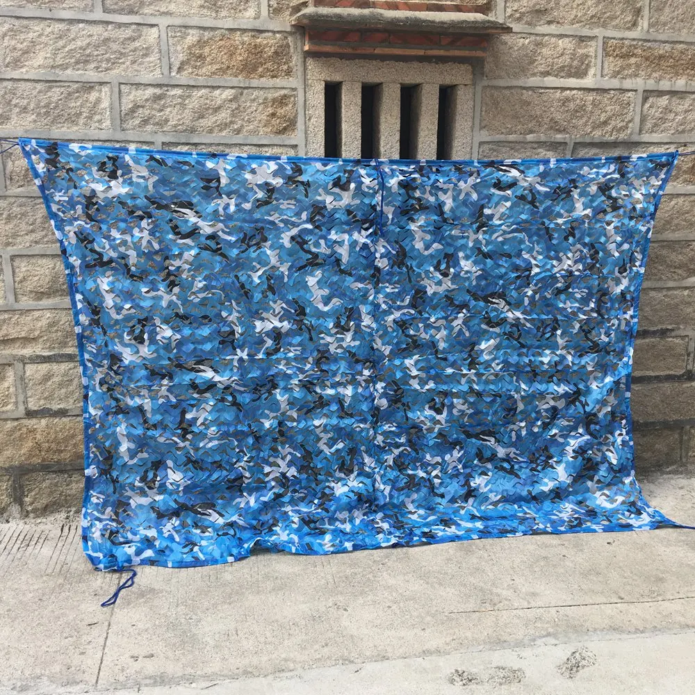 LOOGU Reinforced Army Camo Netting Military Camouflage Nets Blue Sand White Hunting Outdoor Awning Garden Shade Camping Fishing
