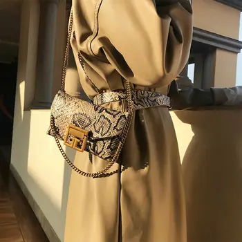 

Women Quilted Chain Trim Design Clutch Handbag Crossbody Messenger Shoulder Bag Chain Strap Shoulder Snake Designer Crossbody
