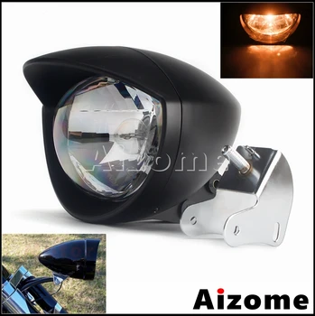 

Cafe Racer Custom Headlight Motorcyce Front Running Vintage Headlamp Light for Harley Choppers Bobber Curisers Honda BWM Bike