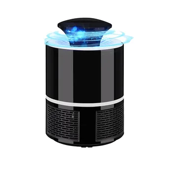 

USB LED Insect Trap Physical Mosquito Killer Lamp Night Light Bug Home Living Room Pest Controling,Black,US Plug