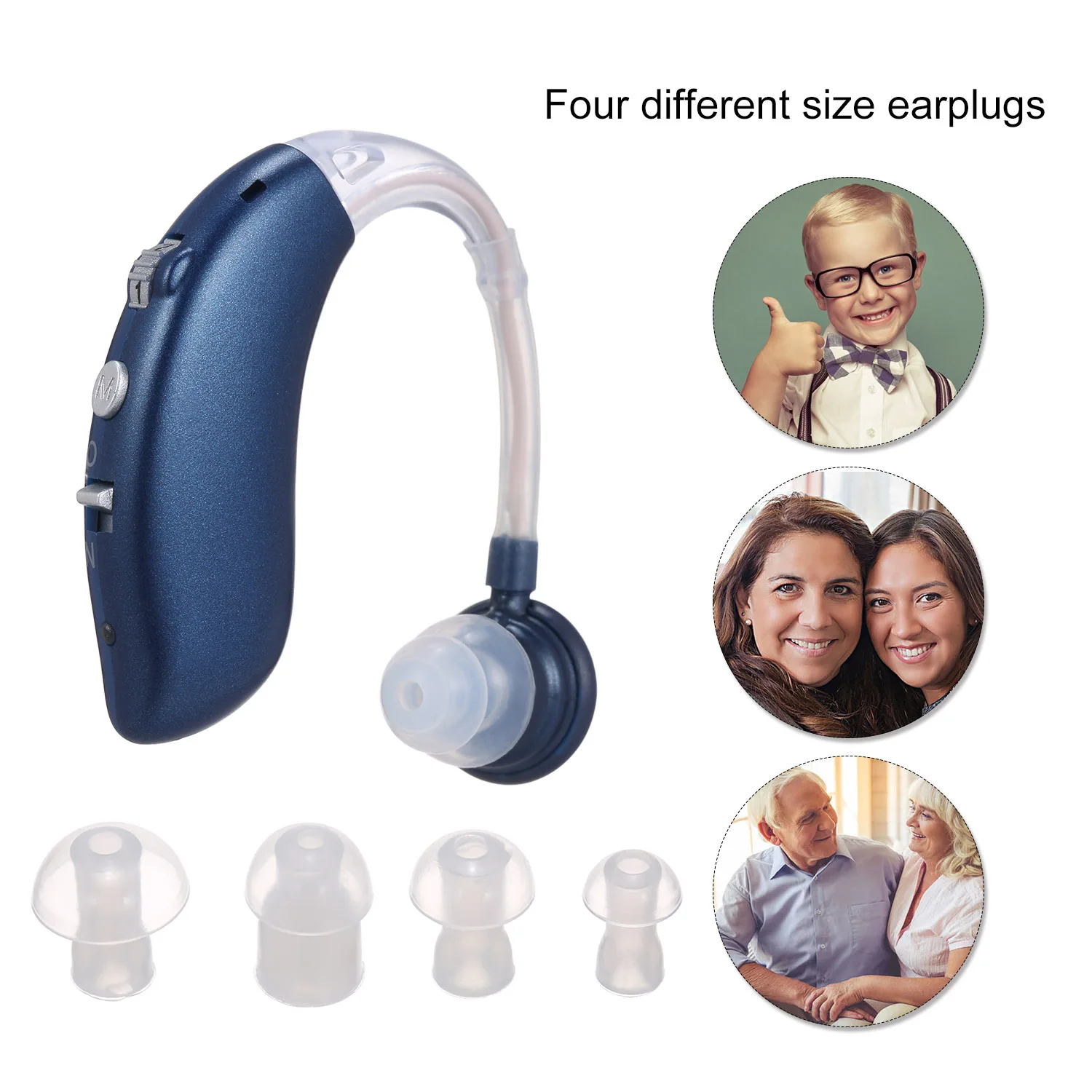 

Digital Hearing Aid Wireless Sound Amplifier BT Rechargeable Hearing Aids Device for the Hearing Loss Elderly Ear Aids Earplugs