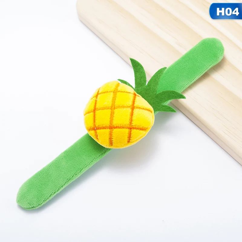 Детское кольцо, игрушка, детская мультяшная плюшевая кукла, каваи, фруктовое выражение, браслет на запястье с Pat, кольцо, колокольчик, детское кольцо 23 см