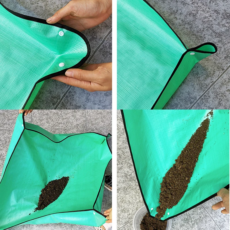Gardening Mat, Dirty Soil Flower Land Mat, Waterproof Anti-Foldable, Plant Pot Lock, Easily Carrying, Eco-friendly