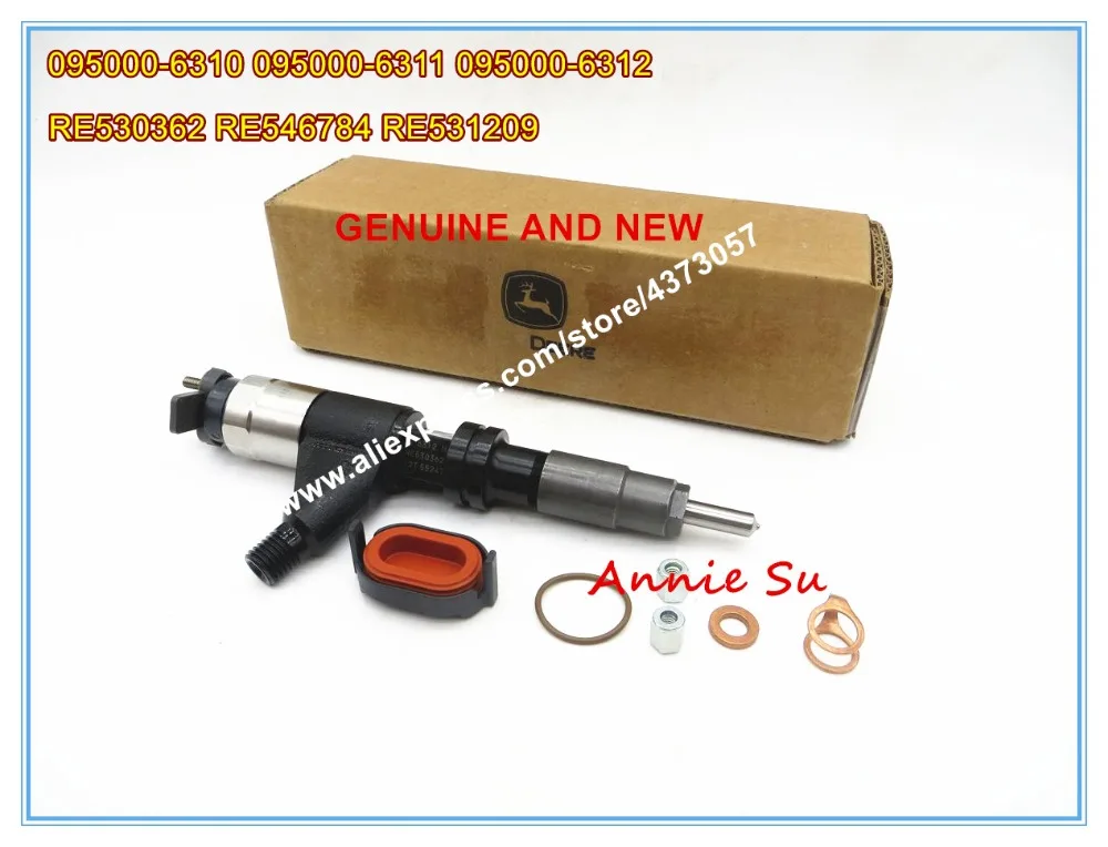 Подлинный и инжектор Common Rail 095000-6310, 095000-6311, 095000-6312 для Joh* n D* eere RE530362, RE546784, RE531209