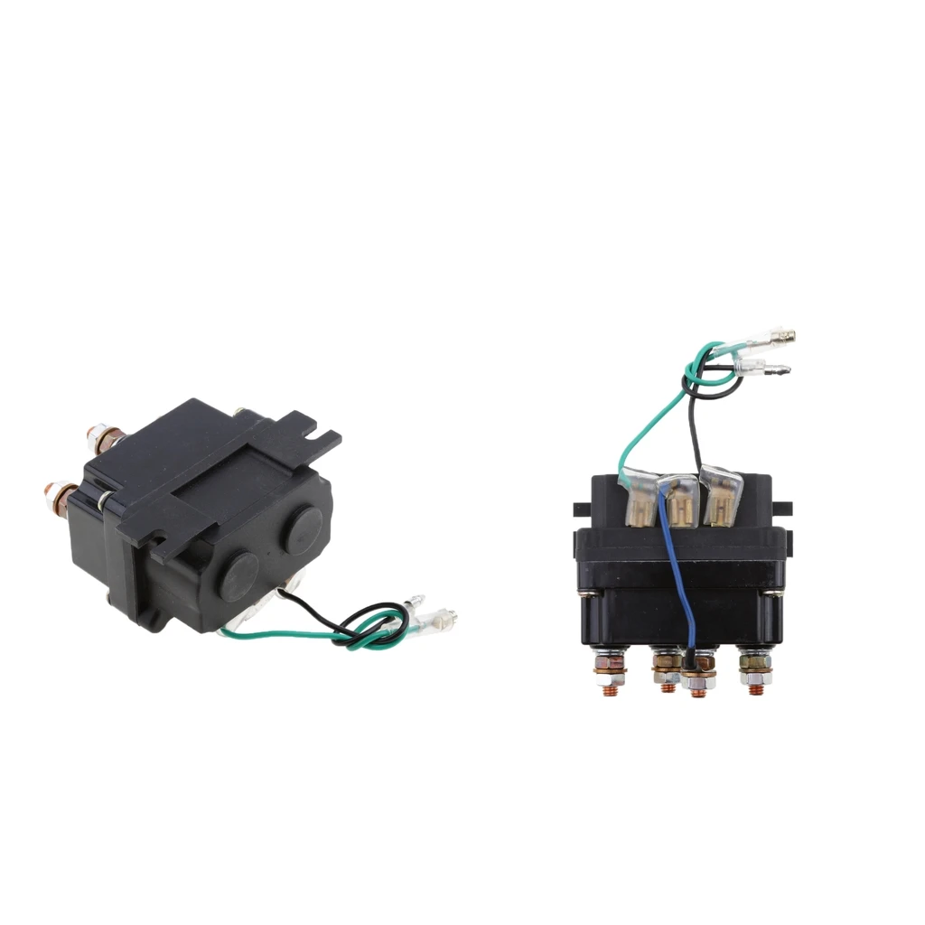 2 Packs 12V Solenoid Relay Contactor Winch Rocker Switch Thumb Truck ATV UTV