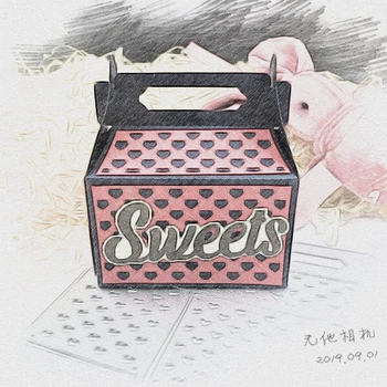 

Huixiang Heart Box Metal Cutting Die Scrapbook Paper Craft Decoration Die Scrapbook Tool Die 2019 New